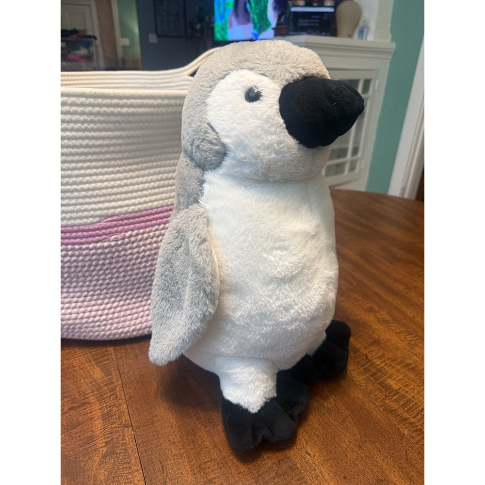Fiesta 16" Grey Penguin Gray White Stuffed Animal 16 Inch